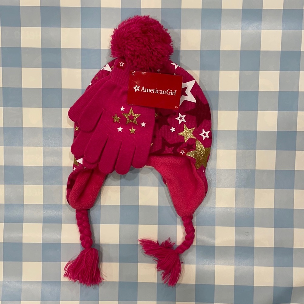 American Girl Hat and Glove set, New with tags